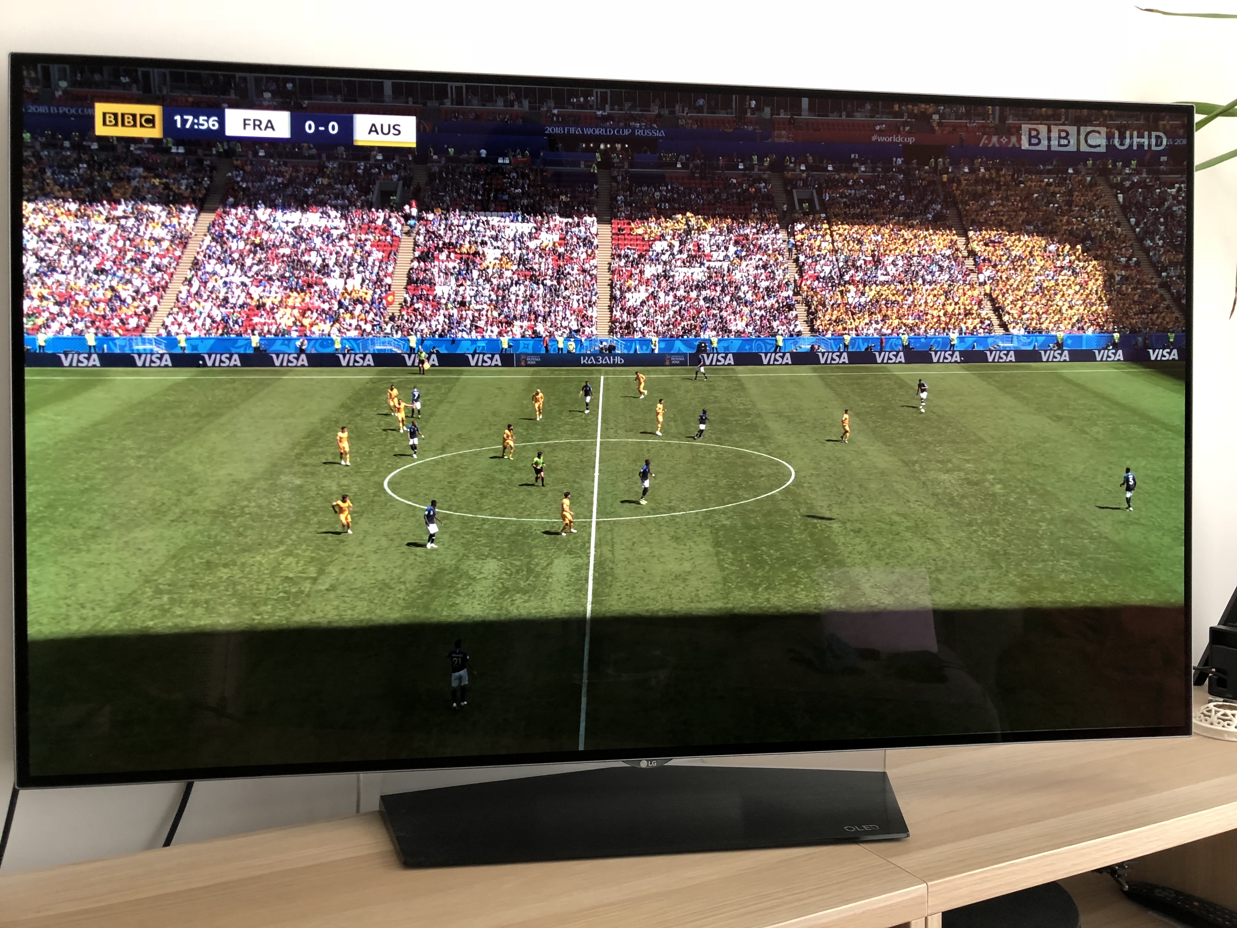 France vs Australia BBC UHD World Cup HDR example